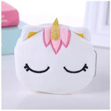 Soft Plush Unicorn Women's Coin Purse Mini Zipper Card Bag Key Holder Girl