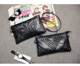 Xiaofang Ladies Leather Messenger Bag Solid One Shoulder Handbag Wallet