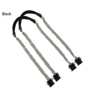 Flat Leather PU Chain Handle Silver Aluminum for O Bag