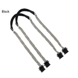 Flat Leather PU Chain Handle Silver Aluminum for O Bag