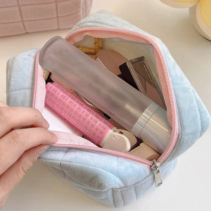 Large Solid Makeup Bag Travel Toiletry Pouch