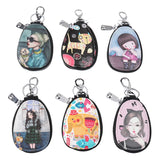 Cartoon Women Key Bag Girl Students Leather Key Wallets