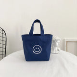 Smile Face Mini Shopping Bag Lady Purse Handbag