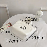 Smile Face Mini Shopping Bag Lady Purse Handbag