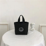 Smile Face Mini Shopping Bag Lady Purse Handbag