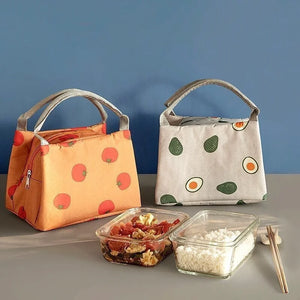 Solid Fruit Foods Container Bag Insulated Cooler Lunch Tote