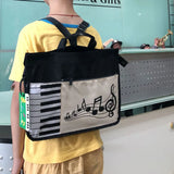 Children Kids Musical Note Pattern Backpack Schoolbag