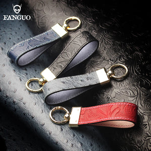 Leather Pendant Key Holder Car Key Chain Retro Keychain