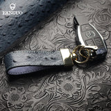 Leather Pendant Key Holder Car Key Chain Retro Keychain