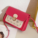 Women Shoulder Crossbody Bag Hollow PU Leather For Mobile Phone