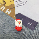 Christmas Cartoon Plastic Pin Brooches - Snowman Santa Claus