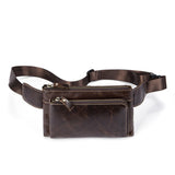 Leather Waist Pack Belt Phone Pouch Travel Waist Pack Male Bag