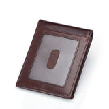 Men's Leather Wallet Slim Dollar Purse