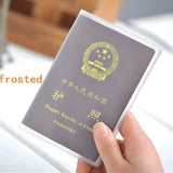 Pu Leather Travel Passport Holder - Transparent Waterproof Passport Pocket