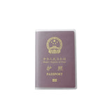 Pu Leather Travel Passport Holder - Transparent Waterproof Passport Pocket