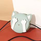 DIY PU Leather Cat Drawstring Handbag Material Set