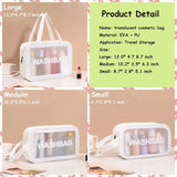 Translucent PVC Wash Bag Waterproof Cosmetic Bags for Women