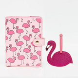 Pink Red Flamingo Bird Passport Holder Travel Accessories Gift