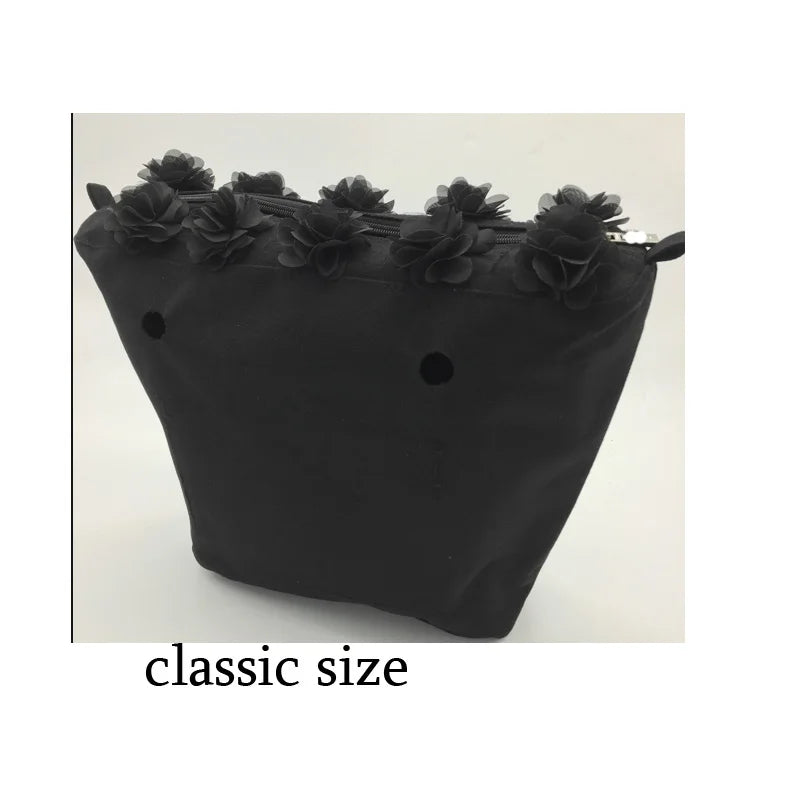 Canvas Flowery Inner Bag for OBag Accessory