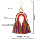 Cotton Tassel Keychains DIY Phone Pendant Tassel Women Bags Car Charms