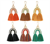 Cotton Tassel Keychains DIY Phone Pendant Tassel Women Bags Car Charms