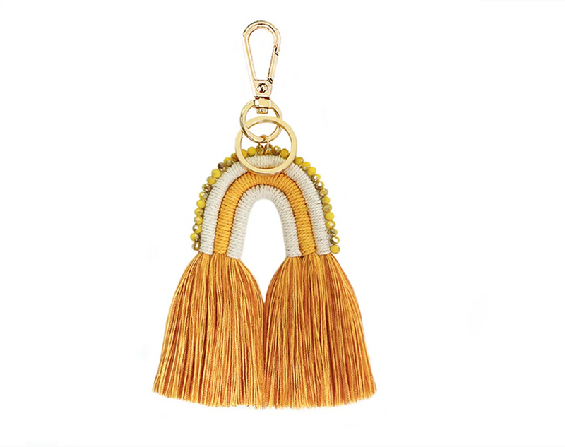 Cotton Tassel Keychains DIY Phone Pendant Tassel Women Bags Car Charms