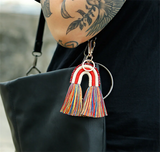 Cotton Tassel Keychains DIY Phone Pendant Tassel Women Bags Car Charms
