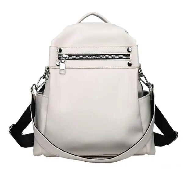 PU Shoulder Bag Multi-purpose Casual Ladies Backpack Travel Bag For Girls