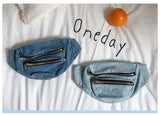 Retro Denim Belt Waist Pack Chest Bag Shoulder Messenger bag
