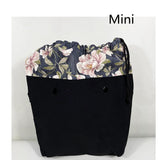 Canvas Inner Bag for O Bag Mini / Classic Bag Women Bag Floral Print
