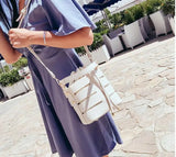 Drawstring Ground Bucket Shoulder Bag Multi-Function Handbag