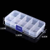 Adjustable Plastic Jewelry Box - Beads Earrings Organizer
