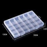 Adjustable Plastic Jewelry Box - Beads Earrings Organizer