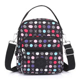 Casual Women's Crossbody Bag Small Nylon Handbag with Zipper