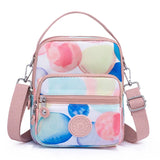 Casual Women's Crossbody Bag Small Nylon Handbag with Zipper