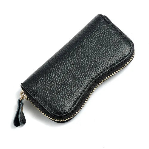 Leather Key Wallet Coins Holder Unisex