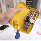 Leather Key Wallet Coins Holder Unisex