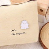 10 PCS Ghost Enamel Pins Happy Boo Brooches Goth Gothic Metal Badges