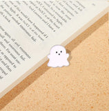 10 PCS Ghost Enamel Pins Happy Boo Brooches Goth Gothic Metal Badges