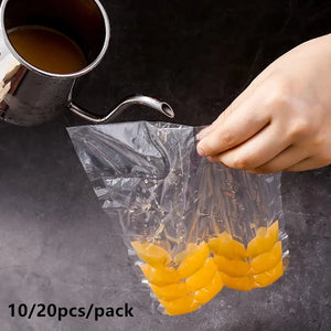 Disposable Self-Sealing Ice Cube Mold Bags - Pack of 10