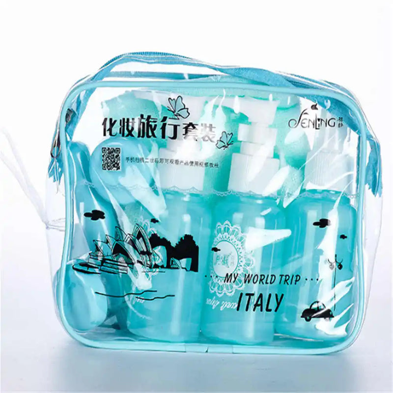 10 Pc/Set Mini Makeup Cosmetic Cream Bottles Empty Travel Containers