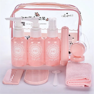10 Pc/Set Mini Makeup Cosmetic Cream Bottles Empty Travel Containers