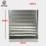 10 Pcs Aluminum Foil Insulated Food Storage Ice Bag Thermal Cooler