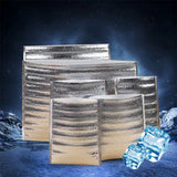 10 Pcs Aluminum Foil Insulated Food Storage Ice Bag Thermal Cooler