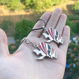10 Pcs Anime BLEACH Metal Keychains Kurosaki Ichigo Backpack Pendant Mask Gift