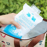 10 Pcs Insulated Reusable Ice Pack Cooler Bag for Lunch Box Food Cans W