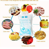 10 Pcs Insulated Reusable Ice Pack Cooler Bag for Lunch Box Food Cans W