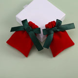 10-pack Small Red Velvet Jewelry Pouches Drawstring Gift Bags