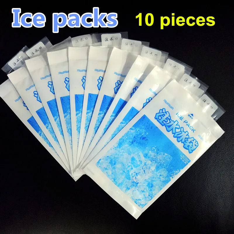 10 pcs/lot 400ML Ice Bag Dry cold ice pack Cooler Bag