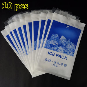 10 pcs/lot 400ML Ice Bag Dry cold ice pack Cooler Bag